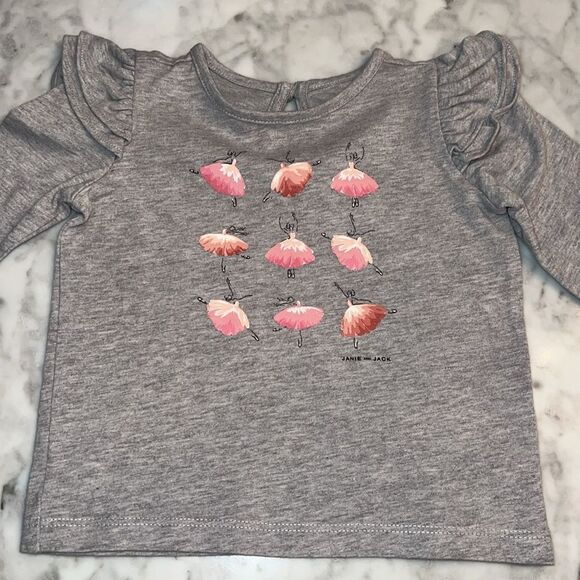 JANIE & JACK BALLET PINK OUTFIT 12/18M - Picture 2 of 8